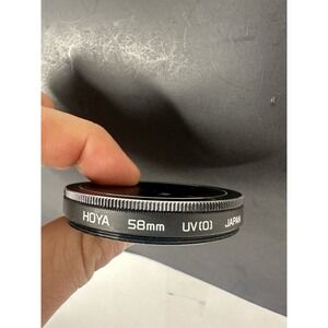 Hoya 58mm UV(0) Camera Lens Filter Japan with Protective Case Black 58 mm